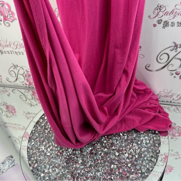 Planet Gold maxi dress long tank style sleeveless Vibrant Pink Maxi Dress - Picture 5 of 11